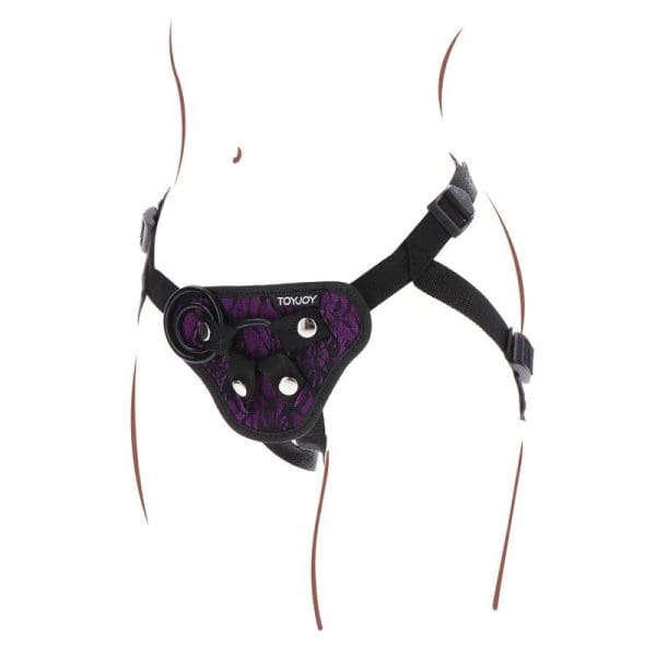 GET REAL - STRAP-ON LACE HARNESS PURPLE 5